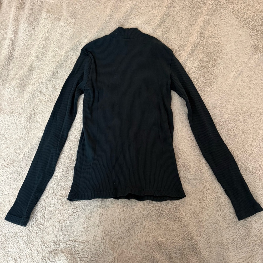 Uniqlo Ribbed Mock Neck Top - Picture 2 of 4